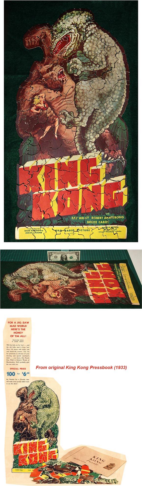 1933 RKO Radio Pictures, King Kong Jigsaw Puzzle